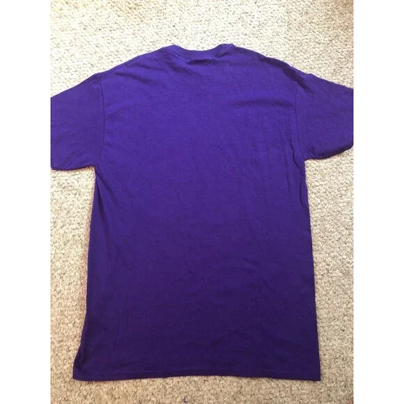 Super Bowl BALTIMORE RAVENS NFL World Champions T shirt Size Medium Purple Men's - Picture 9 of 9